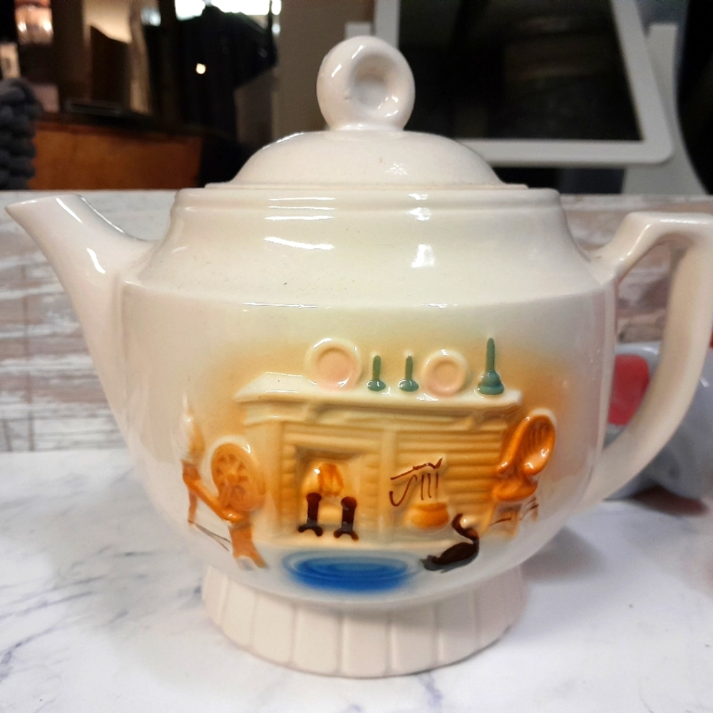 Vintage Porcelier Vitreous China TEAPOT